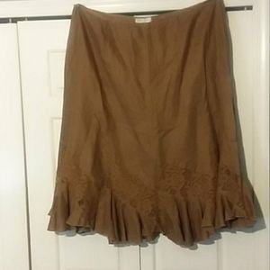 NINE WEST/ SZ 24W- Lovely brown skirt
